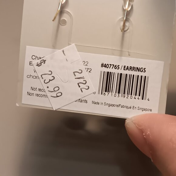 Charlie Paige Euro Collection NWT jewelry lot tassel necklace & drop earrings - Picture 10 of 12